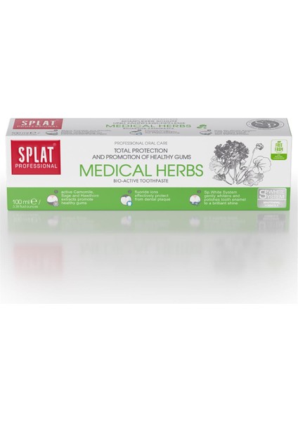 Professional Medical Herbs Diş Macunu 100 ml