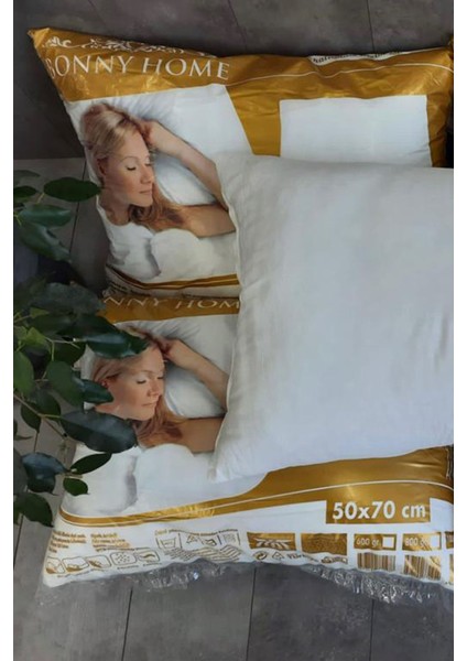 Percale Pamuk Kumaşlı 5 Adet 800 Gr'lık %100 Orjinal Silikon Yastık
