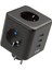 Termal Akım Korumalı Priz Çoklayıcı - 3 USB - 3 Priz Girişli Küp Priz 1