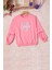 Pembe Renkli Kalp Desenli Payetli Kız Çocuk Sweatshirt 16693 1