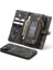 iPhone 13PRO Max ile Uyumlu Cüzdan Kılıf Kart Tutuculu Kapak Deri Flip Retro 2'si 1 Arada Ayrılabilir Manyetik Fermuarlı Cebi Ince Telefon Kılıfları 6.7'' (Siyah) (Yurt Dışından) 1