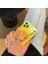 Degrade Gülümseme Yüz Baskılı Kılıf iPhone 12PRO Max ile Uyumlu 6.7 Inç Sevimli Karikatür Gülen Yüz Sarı El Kayışı Tasarımı Bilezikli Yumuşak Tpu Koruyucu Kılıf (Yurt Dışından) 3