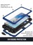 Samsung S21 5g Metal Kılıf Ekran Koruyuculu Askeri Sağlam Ağır Hizmet Darbeye Dayanıklı Standlı Tam Kapak Samsung S21 5g Kılıfı (Mavi, S21) (Yurt Dışından) 4