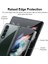 Samsung Galaxy Z Fold 3 2021 ile Uyumlu Kılıf Için, Şeffaf Sert Pc Kasası Sarı Çizilmeye Dayanıklı Galvanizli Koruyucu Kılıf Samsung Galaxy Z Fold 3 5g 2021 - Siyah (Yurt Dışından) 3