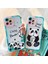 iPhone 13 Pro Max Şeffaf Kılıf ile Uyumlu Kadın Kızlar Sevimli Panda Kılıfı Kamera Lens Koruması Yumuşak Silikon Harfler iPhone 13 Pro Max Için Hayvan Kılıfları 5g 6.7 Inç -- Küçük (Yurt Dışından) 3
