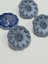 Italyan Model Trençkot, Kaban ve Mont Düğmesi Takımı 4'lü Set Indigo 2,7 cm 2
