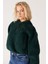 All Terrain Gear Regular Fit Kapüşonlu Yarım Fermuarlı Yeşil Sherpa Sweatshirt 2