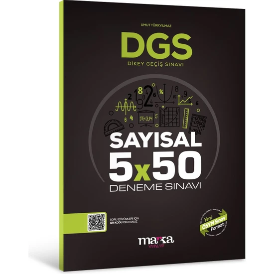 Marka Yayınları 2024 DGS Sayısal 5x50 Deneme Sınavı Tamamı PDF Çözümlü Açıklanan Yeni Müfredat