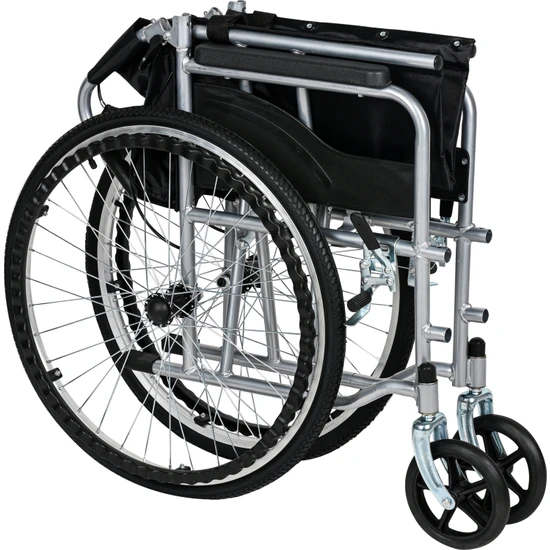 Katlanabilir Refakatçi Frenli Ekonomik Manuel Tekerlekli Sandalye