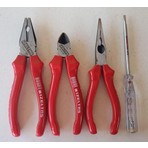 Izeltaş Set 180 mm Pense 160MM Yankeskı 160 mm Kargaburun 190MM Kotrol Kalemi