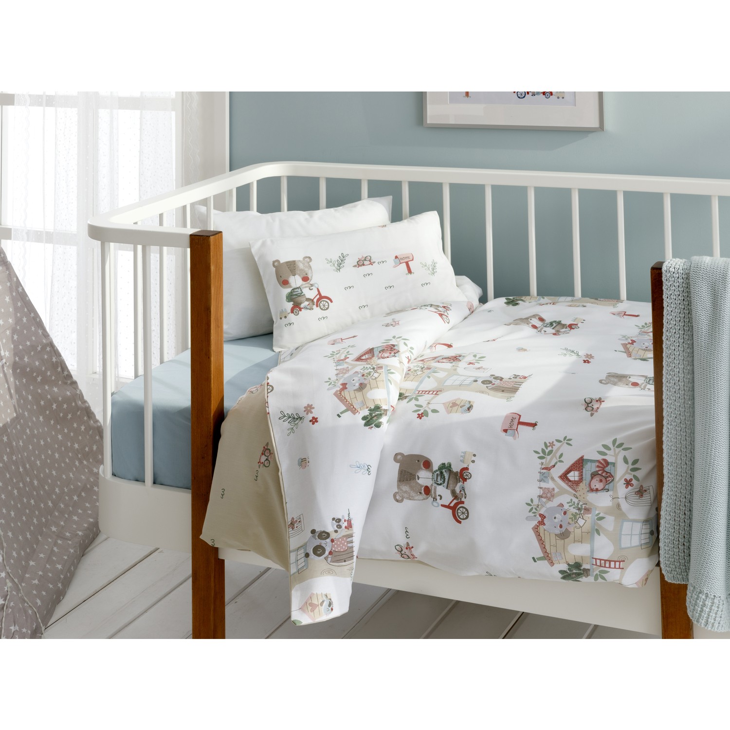 English Home Tree House Pamuklu Bebe Nevresim Takımı