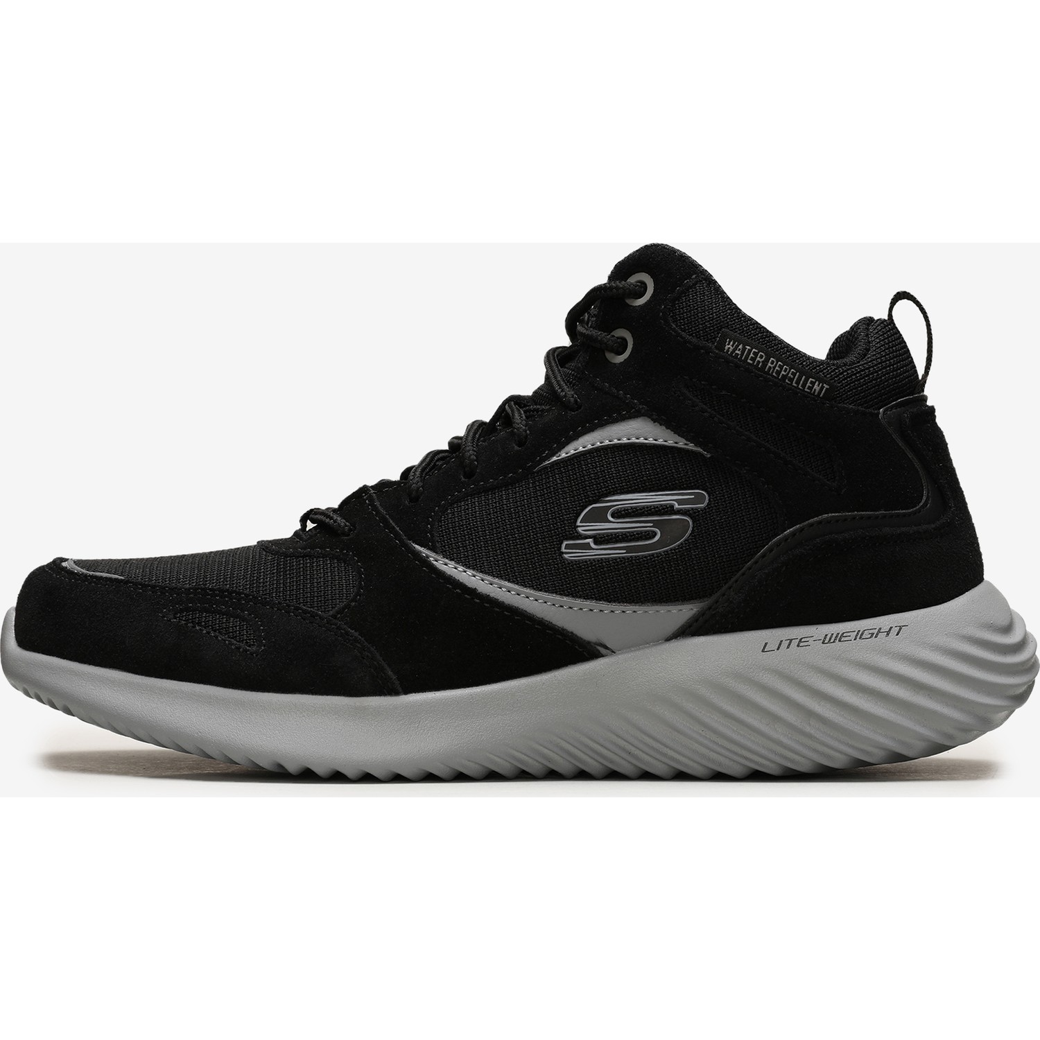 Skechers BounderHyridge Erkek Siyah / Gri Bot 52589 Bkgy