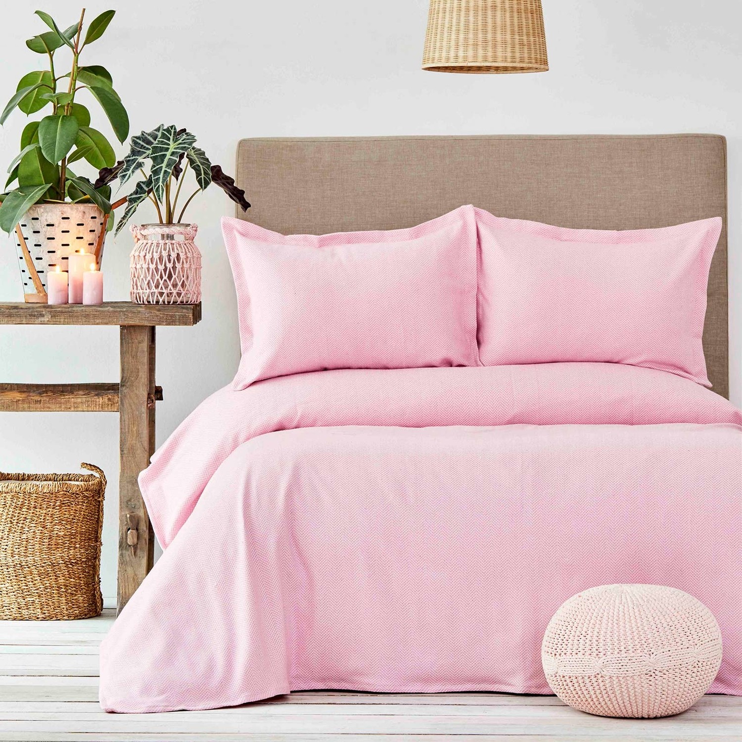 Karaca Home Palvi Pembe Çift Kişilik Yatak Örtüsü Fiyatı