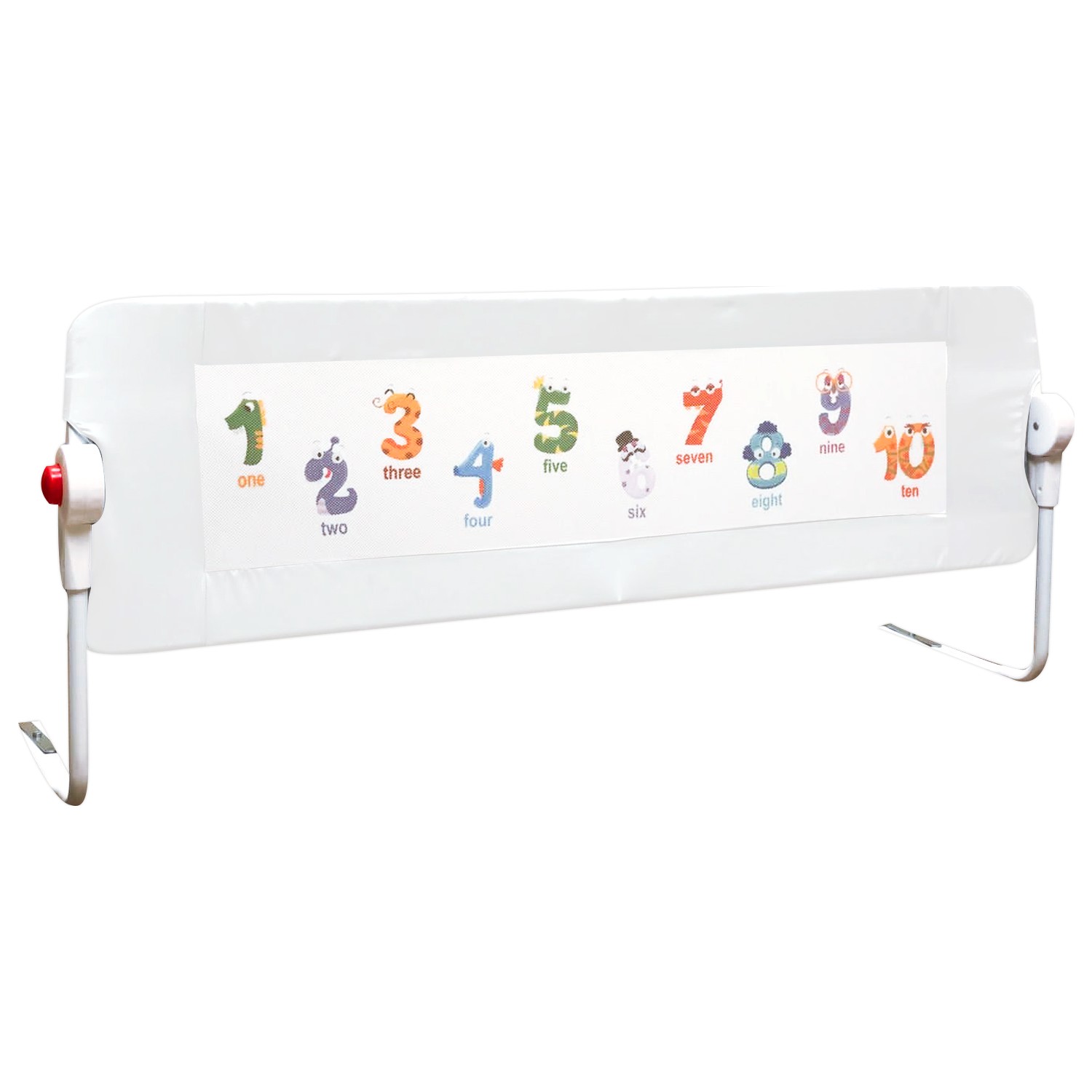 BabyBee Yatak Koruma Bariyeri Sayı Desenli Beyaz 120 cm Fiyatı