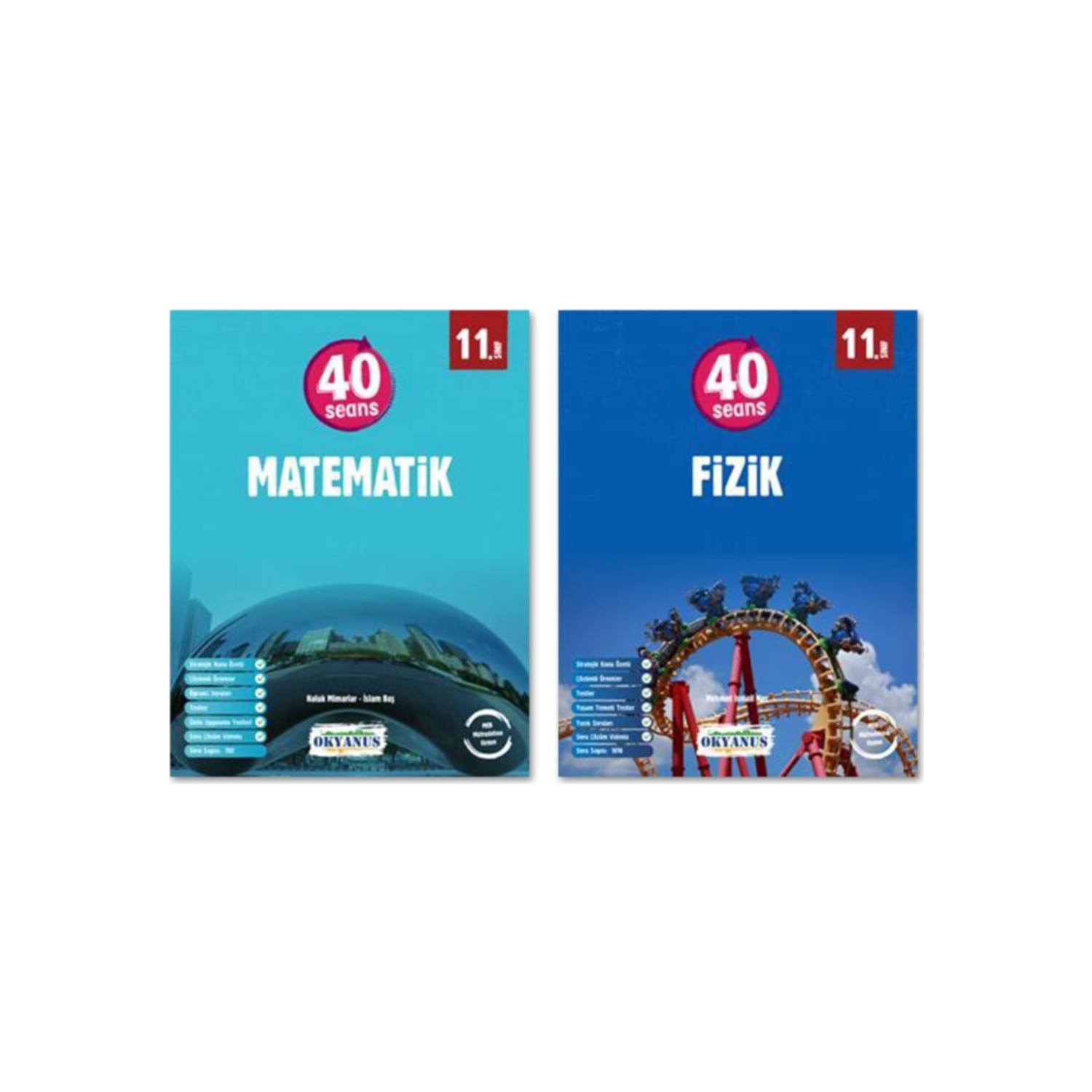 Okyanus Yayınları 11. Sınıf 40 Seans Matematik-Fizik 2 Kitap Kitabı