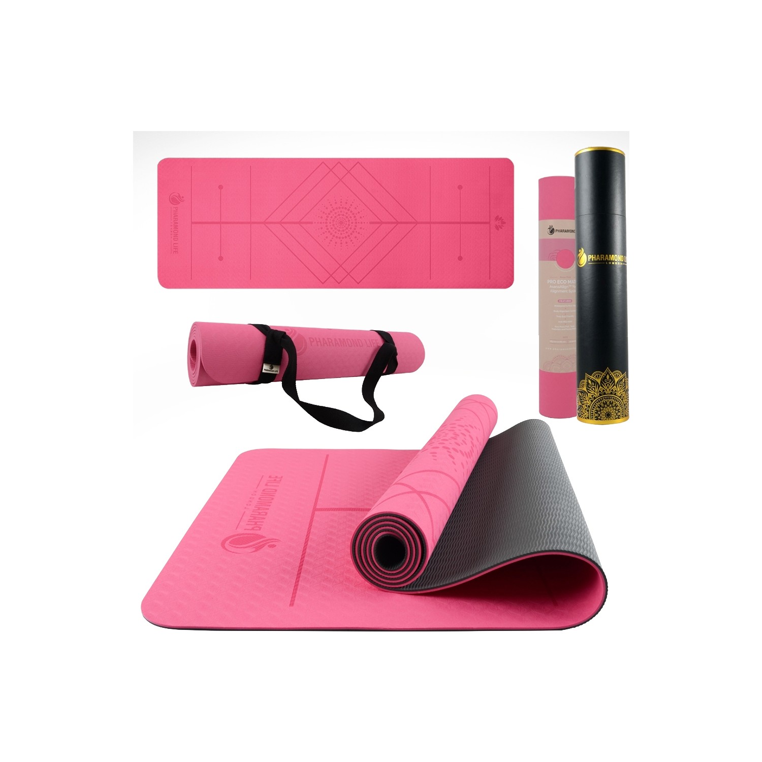 Pharamond Life Asanaalign Pro Yoga Mat Pembe Fiyatı