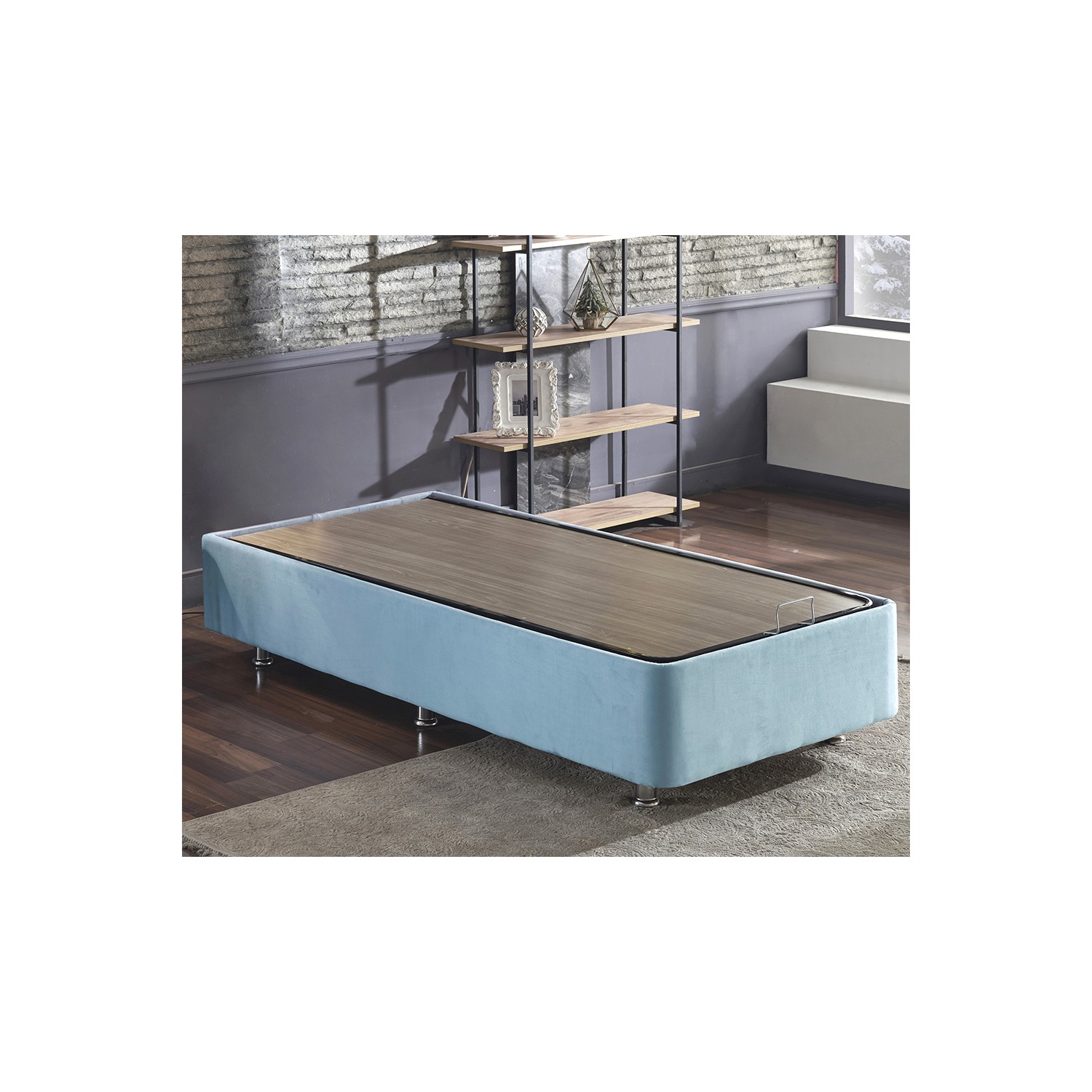 Cozy Baza 90X190 cm Tek Kişilik Sandıklı Bebek Mavisi Fiyatı