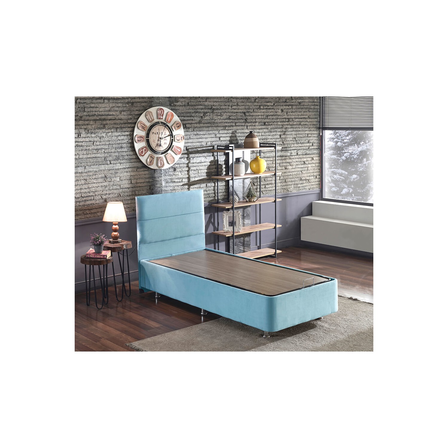 Cozy Baza ve Başlık 90X190 cm Tek Kişilik Sandıklı Bebek Cozy Baza ve Başlık 90X190 cm Tek Kişilik Sandıklı Bebek