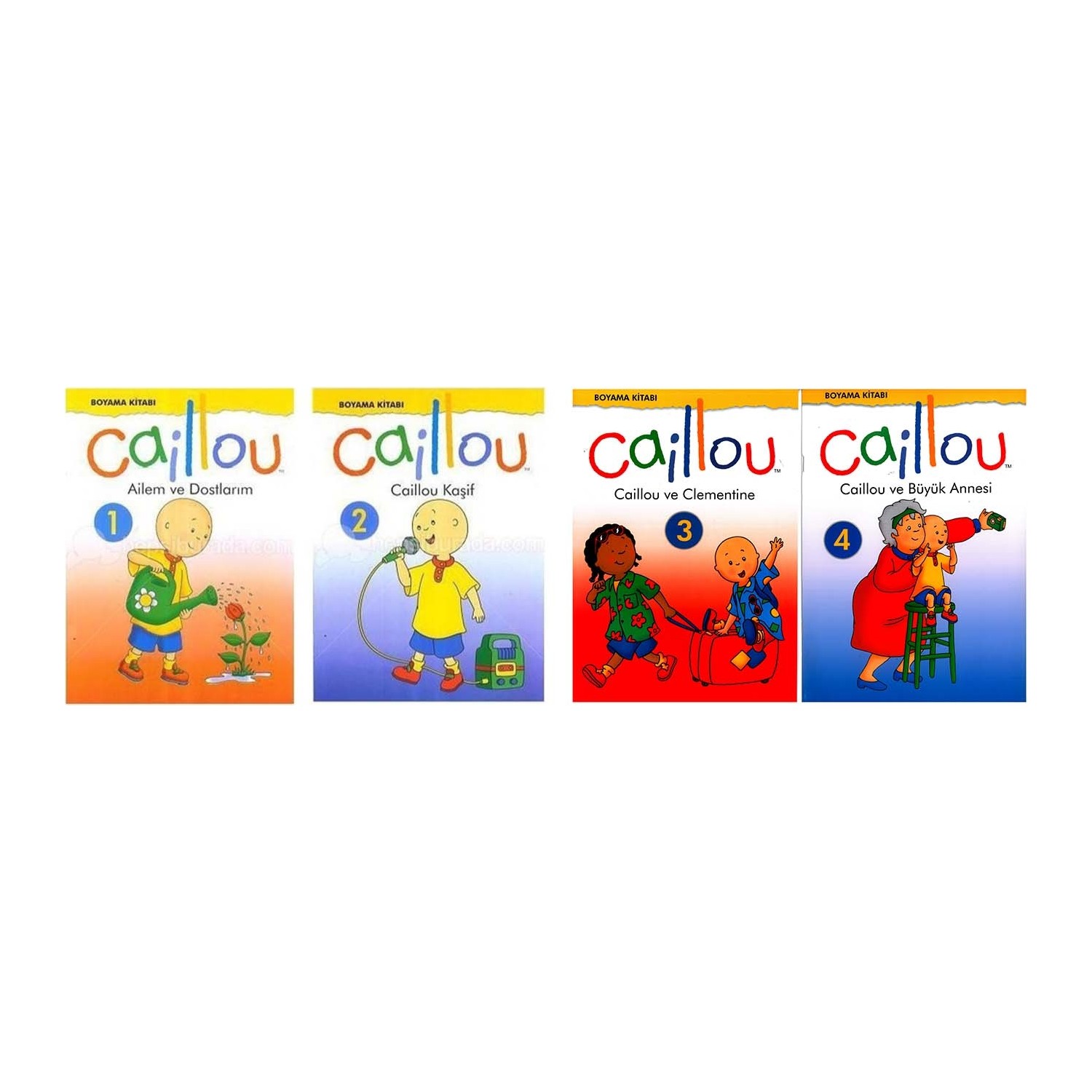 Yumurcak Caillou Boyama Kitabi 4 Lu Set Kitabi Ve Fiyati