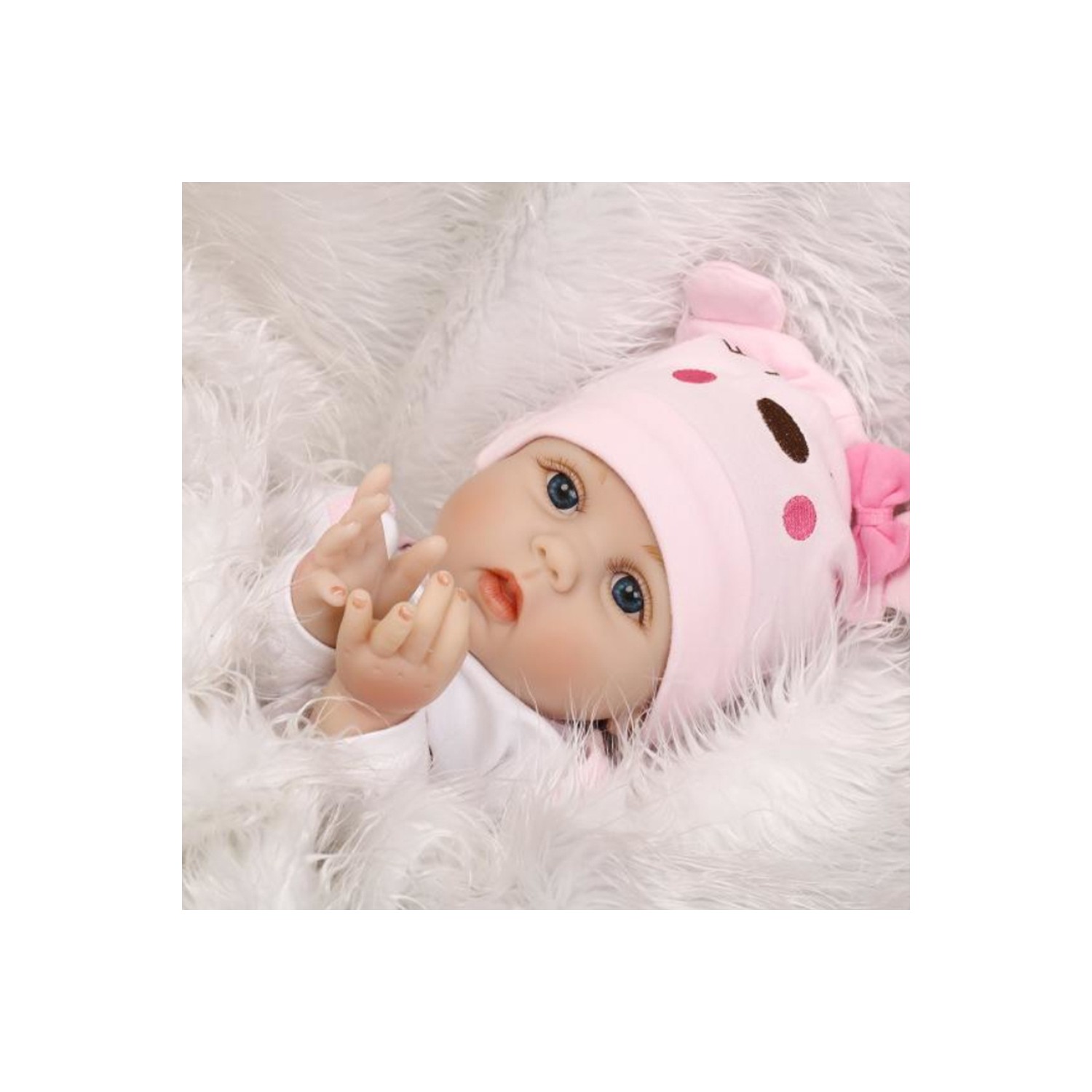 Decdeal Yeni Doğan Bebek Pp Pamuk Köklü Saç Elbise Oyuncak