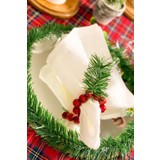 Gift And Story Yılbaşı Kırmızı 6'lı Takım Peçete Halkası
