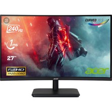 Acer Nitro ED270X 27” 240Hz 1ms (HDMI+Display) Adaptive-Sync Full HD Curved Monitör UM.HE0EE.X01