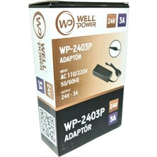 Wellpower 24V 3AMPER Plastik Kasa Adaptör 24V 3A