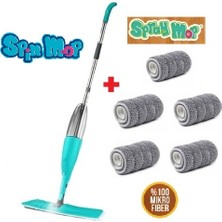 Spin Mop Sprey Mop Temizlik Seti Spray Mop 5 Microfiber Bezli