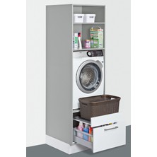 Saban Kahverengi, Hasır Desenli Plastik Çamaşır Selesi - 25x35x53cm