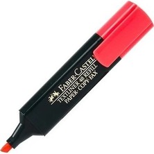 Faber-Castell Fosforlu Kalem 10 Adet Renk Seçenekleri Kırmızı