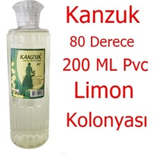 Kanzuk 80 Derece Limon Kolonyası Kolonya 5 lt + 200 ml Dökme + 170 ml Sprey + Huni