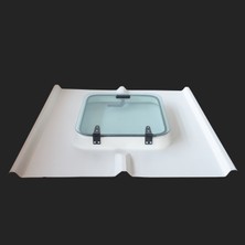 İnce Çatı Panel Çatı Çıkış Kapağı Beyaz 120 x 100 cm Camlı