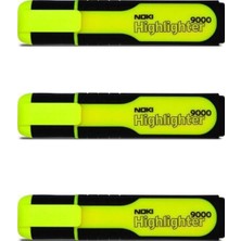Noki Fosforlu Kalem Sarı 9000 3'lü Set