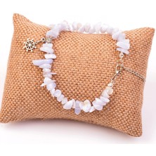 Taş Sandığı Kalsedon Taşı Şekilsiz Bileklik