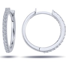 Lova Pırlantalı Halka Küpe