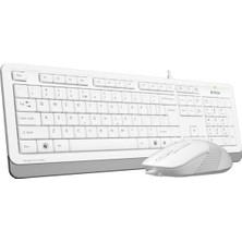 A4 TECH F1010 Q USB BEYAZ TR MM KLAVYE+OPT MOUSE