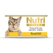 Nutri Feline Tahılsız Tavuk Etli Yaş Kedi Maması 85 gr x 3 Adet