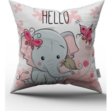 Cango Home Hello Filli Yastık Kırlent Kılıfı