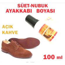 Açık Kahverengi Süet Nubuk Ayakkabı ve Çanta Boyası 100ML