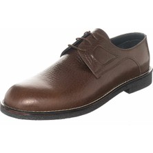 Costo Shoes CS700 Kahve Rolax Deri Üst Kalite Deri Rahat Geniş Kalıp Ayakakkabı