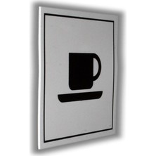 Luna Pvc Tabela Sembol Cafe 10 x 10 cm