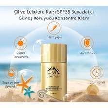 Jomtam Çil ve Lekelere Karşı SPF35 Güneş Koruyucu Konsantre Krem 30 gr