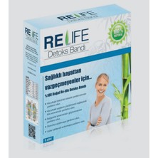 Relife 2 Adet x Detoks Ayak Bandı Detoks Bant Re-Life %100 Doğal