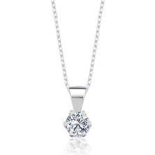 Mia Vento 0.60 Karat Effective Diamond Masalsı Parıltı Gümüş Kolye