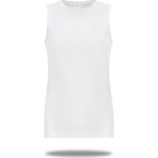 FSM1453 Kadın Pamuklu Kolsuz Likralı Sıfır Yaka Body T-Shirt