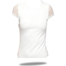 FSM1453 Kadın Modal Üst Dantellı Bluz