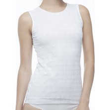 FSM1453 Kadın Modal Kolsuz Body Dantellı Bluz