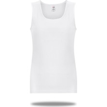 FSM1453 Kadın Pamuklu Basic Askılı Body Likralı Atlet