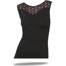 FSM1453 Kadın Modal Body Kolsuz Üst Bluz