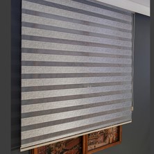 Anıper Zebra Perde Gri Kalın Hasır Bamboo 70 x 200 cm